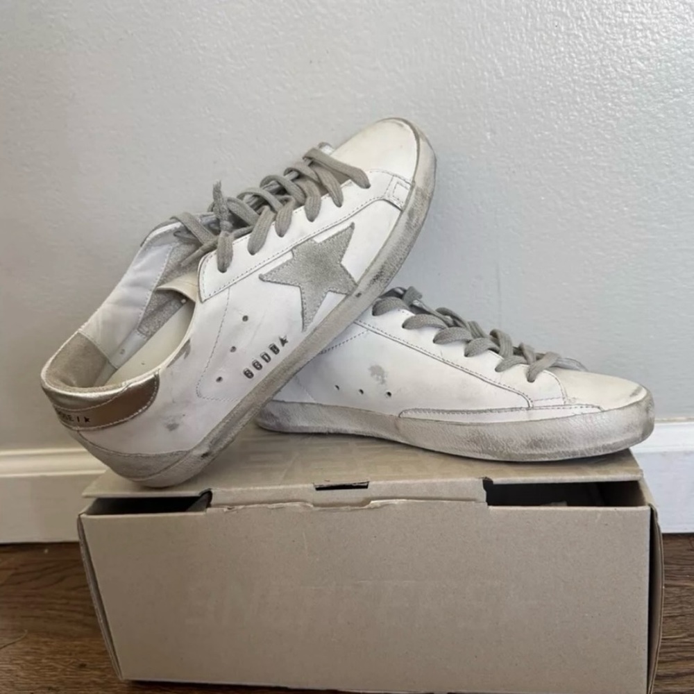 COPY - Golden goose women’s 7.5/8m w suede star and metal lettering. EUC! - Picture 7 of 8
